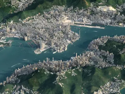 Hong Kong 3D model purchase