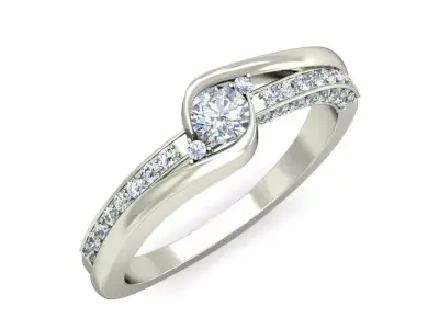Wedding Ring  3D print model 104
