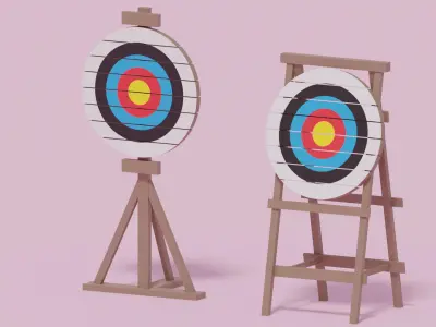 Archery Target 3D model buy