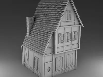 Medieval architecture Set Part 2 3D print model