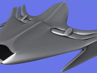 Alien Spaceship Low-poly 3D model buy
