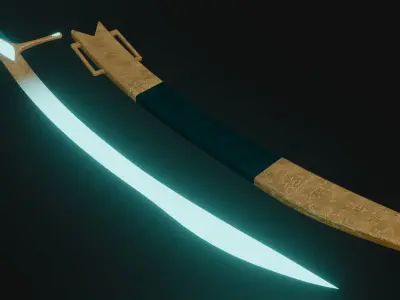 Fantasy Kilij Low-poly 3D model