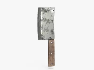 Meat Cleaver Low-poly 3D model