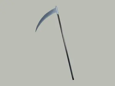 Scythe Low-poly 3D model