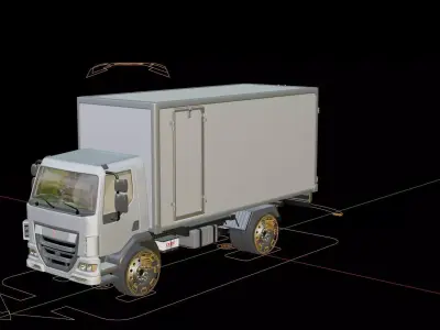 Kenworth K370 Box Truck 2014 3D model
