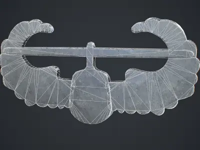 Air Assault Badge Low-poly 3D model