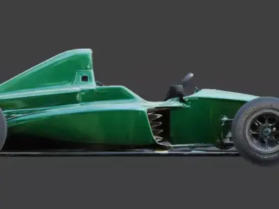 Green Formula Sport Race Car 3D Model Low-poly 3D model