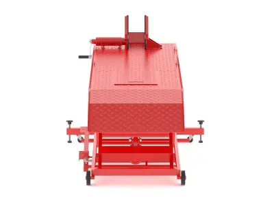 Foot Pedal Operated Hydraulic Lift Table Manual Lifting Platform 3D model