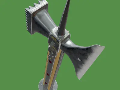 Medieval royal axe Free low-poly 3D model