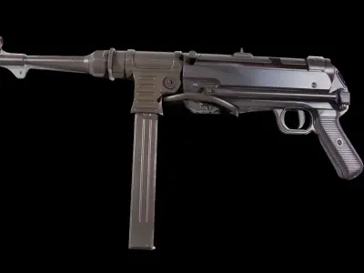 World War 2 German Gun MP40 3D model