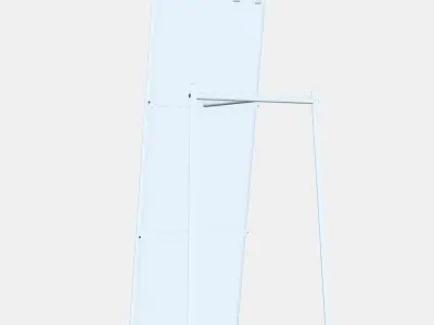 KNAPPER Standing mirror Low-poly 3D model purchase