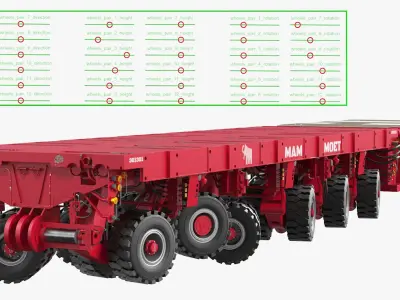  Self-Propelled Modular Transporter Mammoet Rigged 