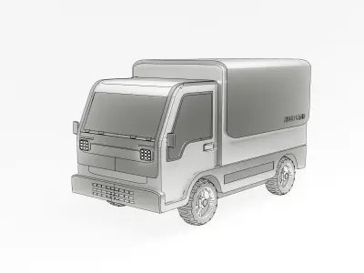 Car - Truck - Truck Eclectric - Van Free 3D model