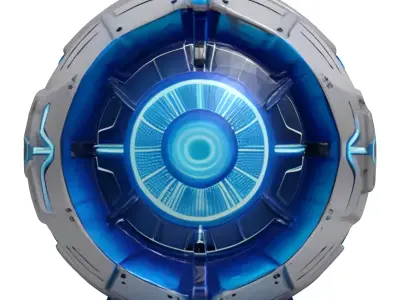 Futuristic Energy Shield Generator 3D model get