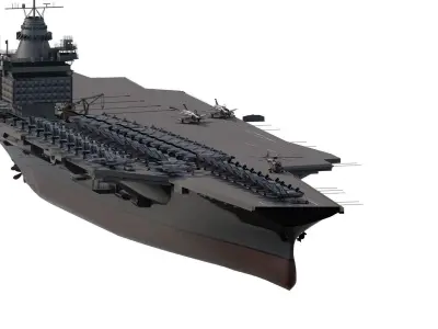 Generic aircraft carrier  3D model