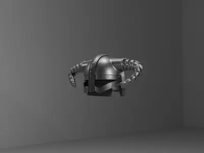 a nice viking helmet Low-poly 3D model