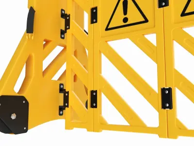 Expandable Safety Barrier Set 3D model