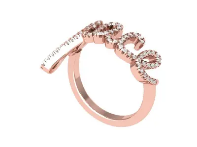 Wedding Ring  3D print model 376