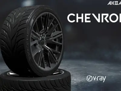 chevrolet camaro car tyre 3D model