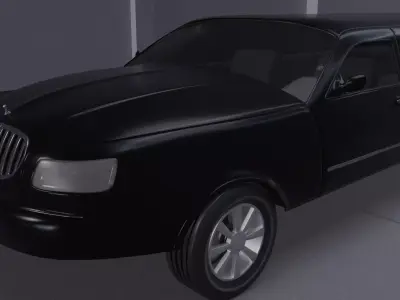 Black Limo 3D model