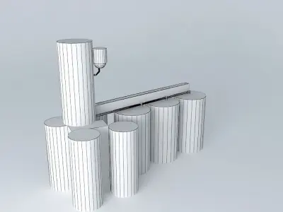 TMO Silos Karaman Free 3D model
