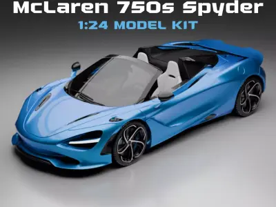 McLaren 750s Spyder 1 24 Model kit 3D print model