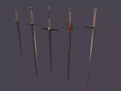 Sword pack Low-poly 3D model get
