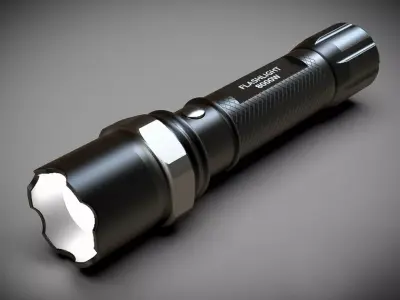 Tactical Flashlight  3D model