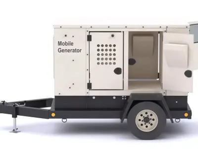 Mobile Generator Set 3D model