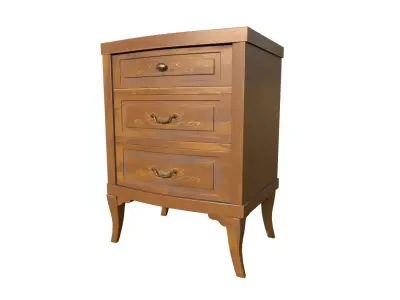Mughetto bedside table Low-poly 3D model