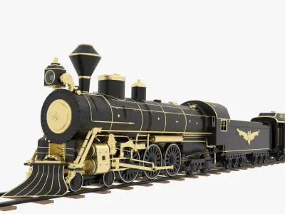 Steam Train Royal 3D model