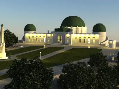 Griffith Observatory 3D model purchase
