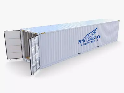 40ft Shipping Container NYK Logistics v2 3D model