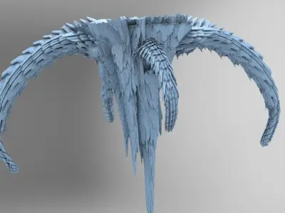 Alien Dragon Bone Mountain  3D model