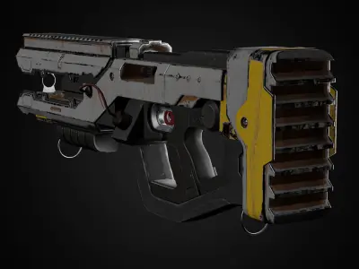 Scifi rifle 3D model