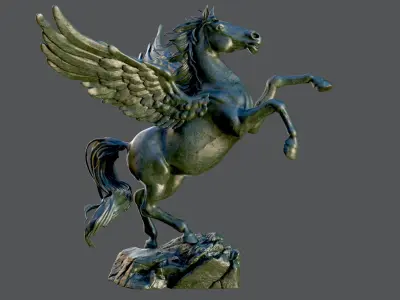 Pegasus Statue 3D model