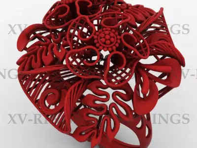 NEW TURKISH RING XV-07 3D print model