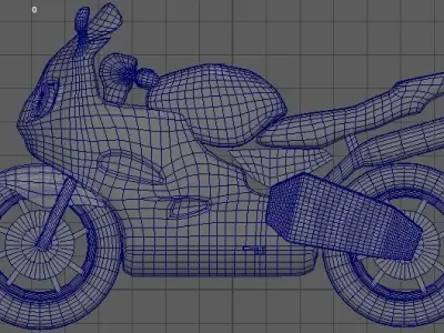 Street Bike Night 3D model