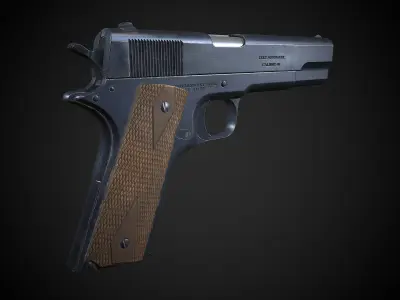 Colt M1911 Low-poly 3D model get