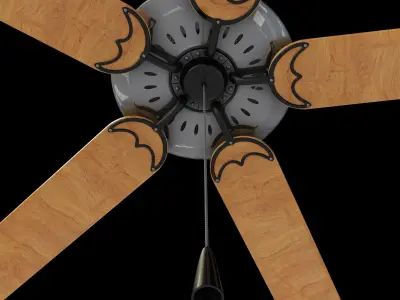 Ceiling Fan Low-poly 3D model