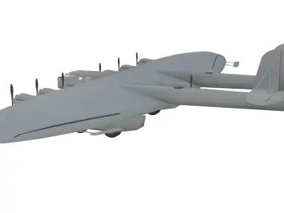 Kalinin K7 Low-poly 3D model