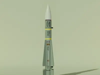 AIM-54 AIR  MISSILE Free low-poly 3D model