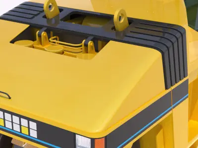 Cat PS300C Pneumatic Asphalt Paver 3D model