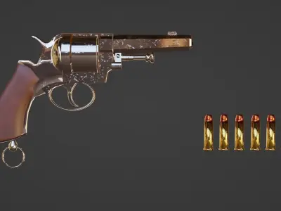 Hugo Hensel Mystery Revolver 3D model