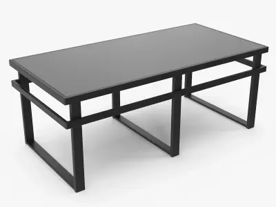 Cocktail Table - Set Part 1 Low-poly 3D model