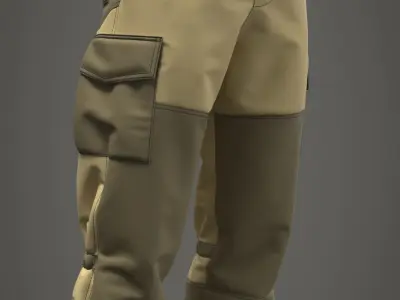 Combat Pants Gorka - Marvelous Designer 3D model
