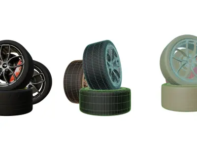 Maclaren tire High Performance 3D model