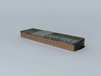 Elland Road warehouses Free 3D model