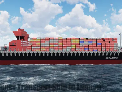 Container Ship 3D model shop