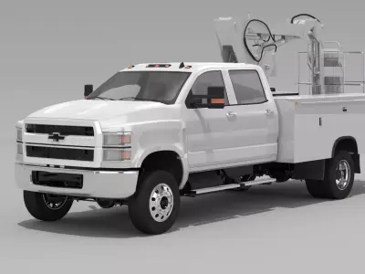 2020 Chevy Silverado Cherry Picker 3D model